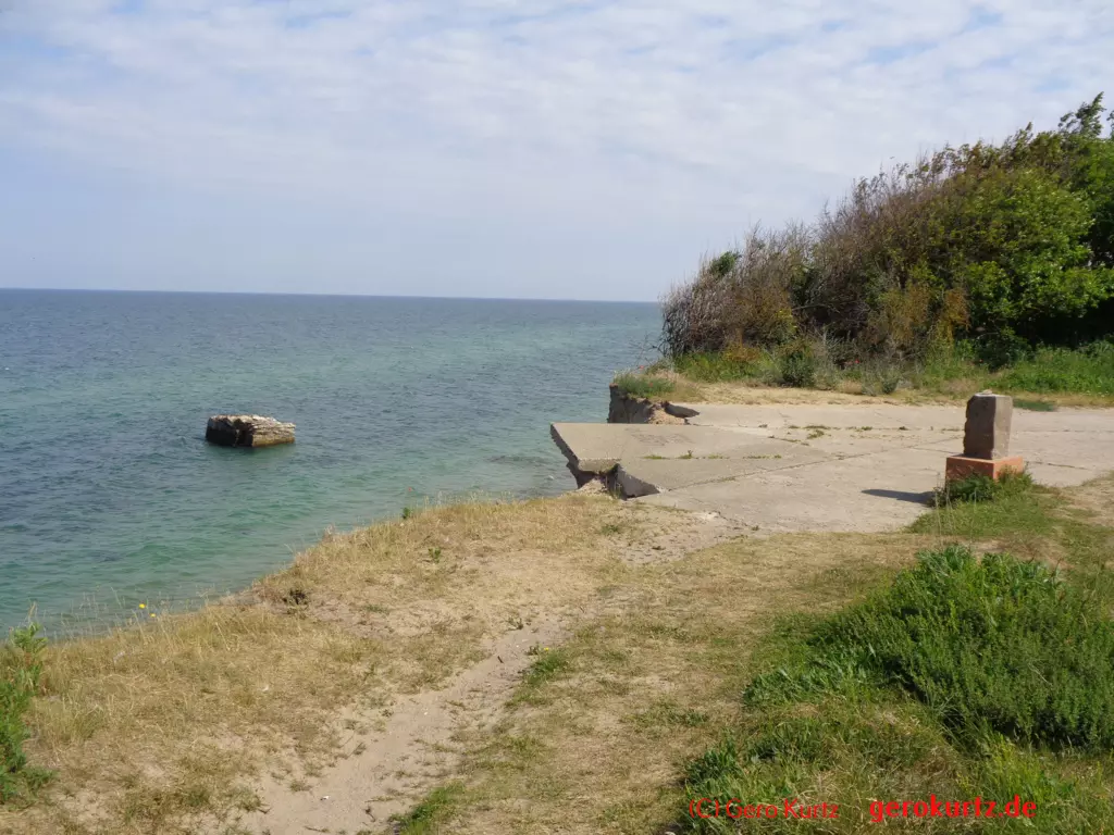 Reisebericht Ostseebad Wustrow - Hoher Ufer - Bunker im Wasser